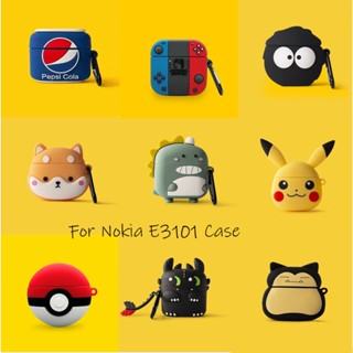 【คุณภาพสูง】เคสหูฟัง แบบนิ่ม ลายการ์ตูนฉลาม สําหรับ Nokia E3101