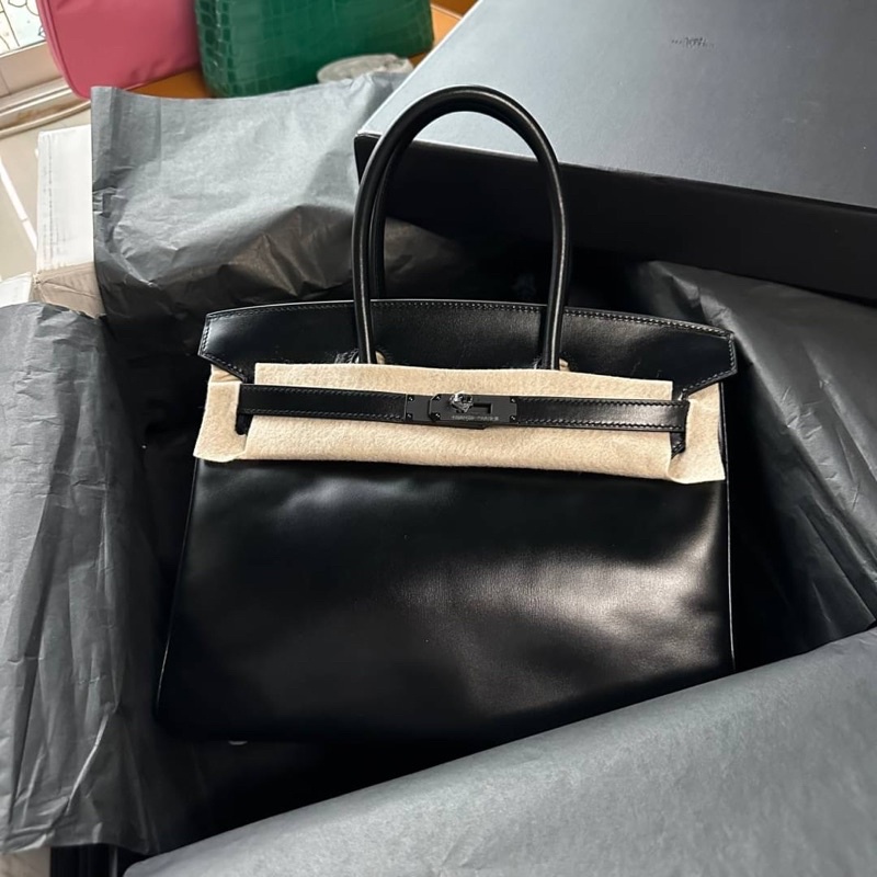 Hermes Birkin 30Cm Box Leather In So Black Hardware Special Oder | Shopee  Thailand