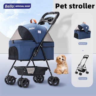ภาพหน้าปกสินค้าBello SP02FM รถเข็นสัตว์เลี้ยง กระเป๋าในรถแบบแยกได้ให้สำหรับแมวและน้องหมาคะ ซึ่งคุณอาจชอบสินค้านี้