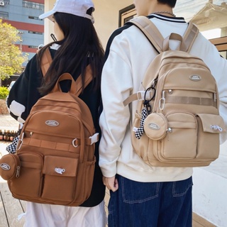 【พร้อมส่ง】ใหม่ กระเป๋าเป้สะพายหลัง กระเป๋านักเรียน ลําลอง จุของได้เยอะ แฟชั่นคู่รัก สไตล์ญี่ปุ่น สําหรับนักเรียนประถมต้น