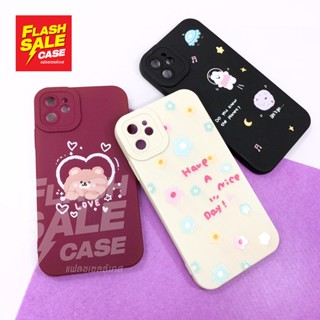 i11 เคสมือถือนิ่ม TPU กันเลนส์กล้องนูนลายการ์ตูน