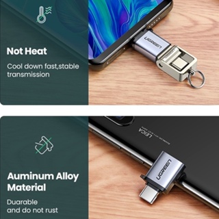 ภาพขนาดย่อของภาพหน้าปกสินค้าUgreen อะแดปเตอร์ USB 3.1 Type C เป็น USB 3.0 C OTG สําหรับ Samsung Galaxy Huawei Mate Google Gopro Oneplus Htc Macbook จากร้าน ugreen.th บน Shopee ภาพที่ 7
