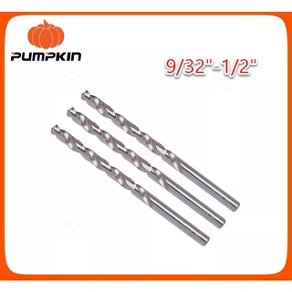 ดอกสว่าน PUMPKIN HSS เจาะสแตนเลส เจาะเหล็ก เจาะไม้ 9/32"-1/2" pumpkin high speed steel SH-01A