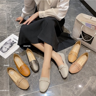 ภาพหน้าปกสินค้าสินค้าพร้อมส่ง🔥 \'Bearry\' Ordinaryshoe รองเท้าคัทชูทำงาน สบายไม่กัดเท้า สี ดำ ครีม เทา กากี เมทัลลิค ที่เกี่ยวข้อง