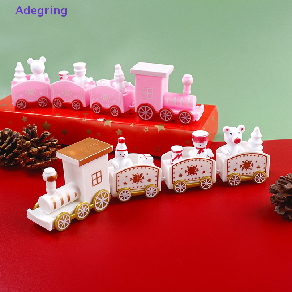adegring-รถไฟพลาสติก-ของขวัญคริสต์มาส-สําหรับตกแต่งเค้ก-2023-1-ชิ้น