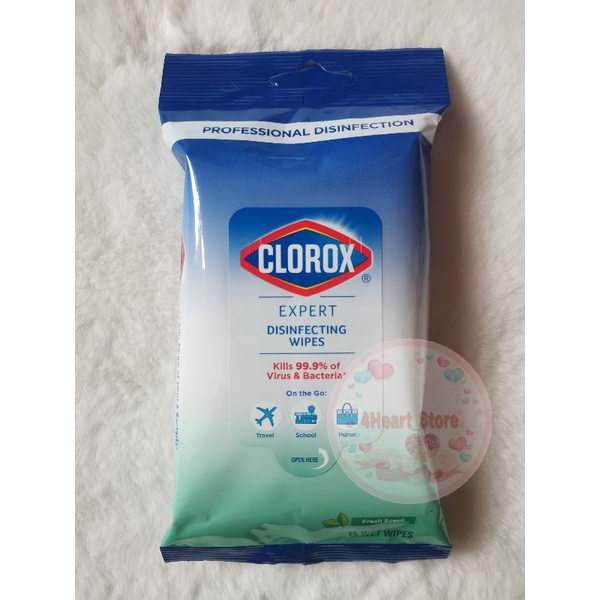 clorox-wipes-ทิชชู่-เปียก-ฆ่าเชื้อไวรัส-แบคทีเรีย-99-9-ขนาดพกพา-15-แผ่น