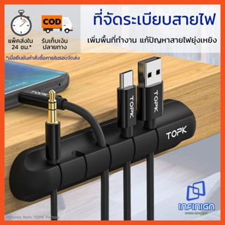 ภาพหน้าปกสินค้าที่จัดระเบียบสายไฟ แก้ปัญหาสายไฟยุ่งเหยิง (Cable Organizer) เพิ่มพื้นที่โต๊ะทำงาน จัดระเบียบ สายชาร์จ สาย USB ซึ่งคุณอาจชอบราคาและรีวิวของสินค้านี้