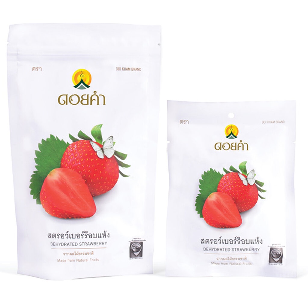 พร้อมส่ง-สตรอว์เบอร์รีอบแห้ง-dehydrated-strawberry-ขนาด-140-กรัม-สตรอว์เบอร์รีอบแห้งดอยคำ-โครงการหลวง-คัดสรรสตรอ