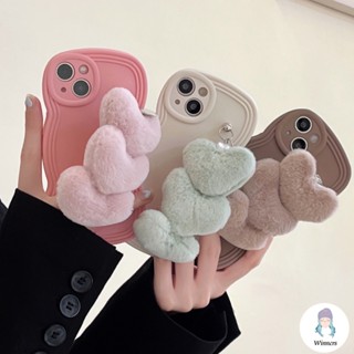 เคสโทรศัพท์มือถือ TPU นิ่ม ปิดด้านหลัง ลายหัวใจ แบบพกพา พร้อมสายคล้องข้อมือ แฟชั่น สําหรับ IPhone 14 13 12 11 Pro Max X Xs Max XR 8 7 Plus