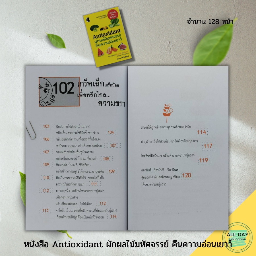 หนังสือ-antioxidant-ผัก-ผลไม้-มหัศจรรย์-คืน-ความอ่อนเยาว์-book-maker-สนพ-การดูแลสุขภาพ-ความสวย-อาหารเพื่อสุขภาพ