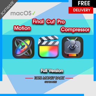 ภาพหน้าปกสินค้าFinal Cut Pro X 10.6.2 +Compressor 4.6.1 + Motion 5.6.1 Full version (MacOS) support Bigsur,monterey [M1] ที่เกี่ยวข้อง