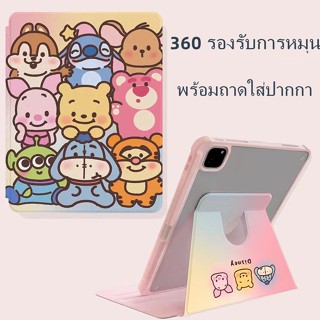 Winnie 360 รองรับการหมุน เคส for iPad 10.2 Gen8 9 2021 เคสไอแพด Air4 5 10.9 11pro 2022 gen10 Case for ใส่ปากกาไดAir1 2