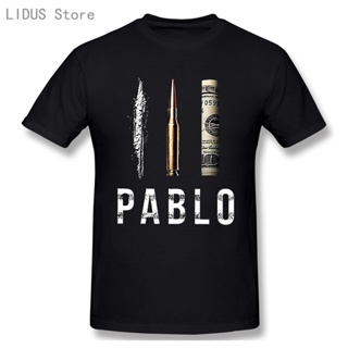เสื้อยืดผู้ชาย Pablo Escobar เสื้อยืดแขนสั้นเสื้อลําลองผู้ชายแฟชั่นผู้หญิง O-Neck เสื้อยืดผ้าฝ้าย 100% เสื้อยืดเสื้อยืดด