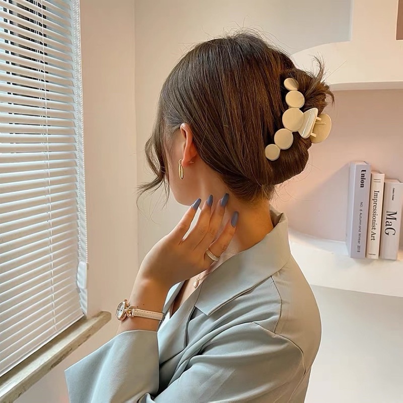 พร้อมส่ง-กิ๊บหนีบผมทรงวงกลม-9-cm