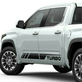 สติกเกอร์ไวนิล ลายกราฟิก Toyota TUNDRA 2022 and up TURBO Rocker