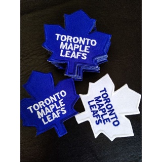 Toronto maple leafs ฮอกกี้น้ำแข็ง ตัวรีดติดเสื้อ อาร์มติดเสื้อ งานปัก งานdiyมี2สี