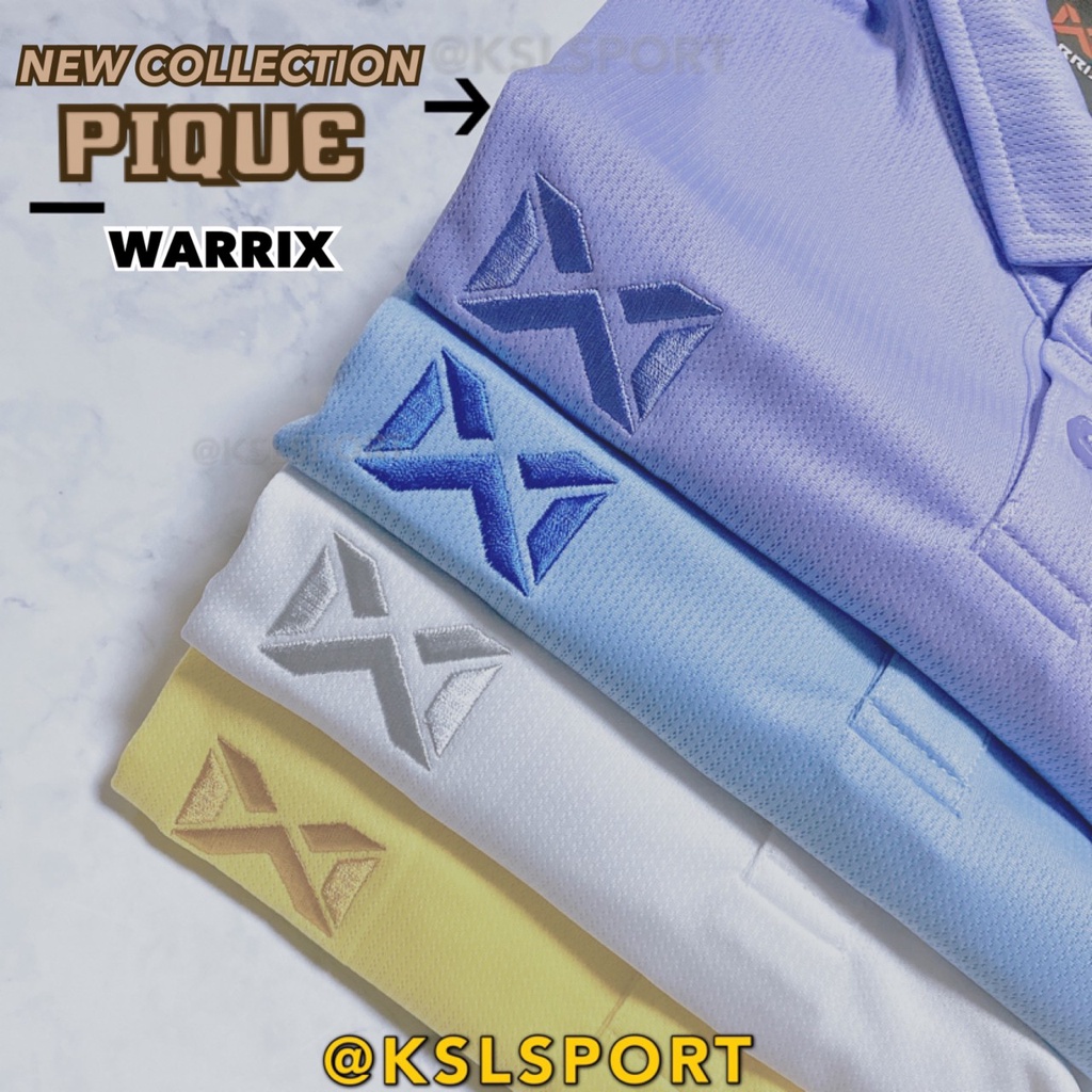 ภาพสินค้าWARRIX รุ่น PIQUE (WA-212PLACL30) เสื้อโปโลวอริกซ์สีล้วน คอปก ใส่สบาย ไม่มีกระเป๋า ไม่ต้องรีด ของแท้100% สีม่วง/ฟ้า/ข... จากร้าน ksl_sport บน Shopee ภาพที่ 2