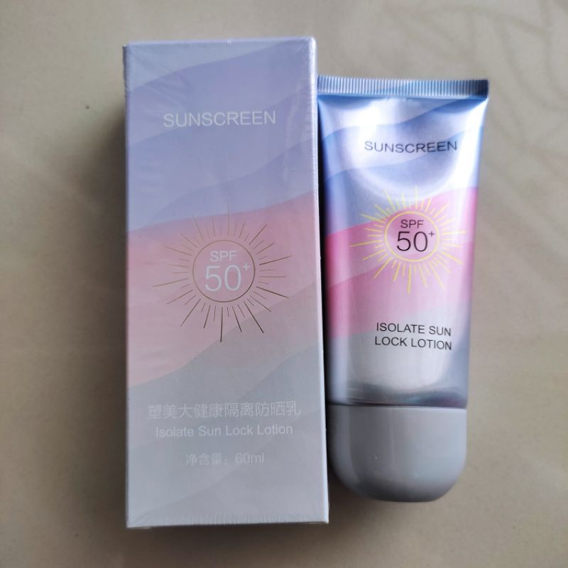 Sun lsolate Lock Lotion Spf50+ สีม่วง ขนาด 60 กรัม | Shopee Thailand