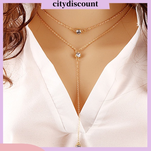 lt-citydiscount-gt-โช้คเกอร์สีทองสําหรับสตรีสร้อยคอ