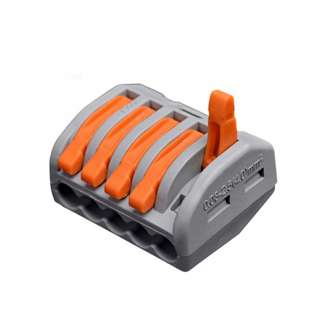 Terminal ต่อจั้มสายไฟแบบเร็ว 5 จุด Wire Connector Quick Terminal 0.75-4 ...