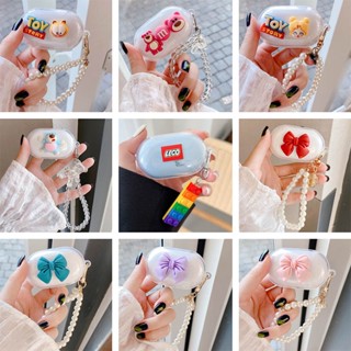 พร้อมส่ง เคสโทรศัพท์มือถือ TPU นิ่ม แบบใส ลายการ์ตูนน่ารัก พร้อมตะขอ สําหรับ OPPO ENCO Buds