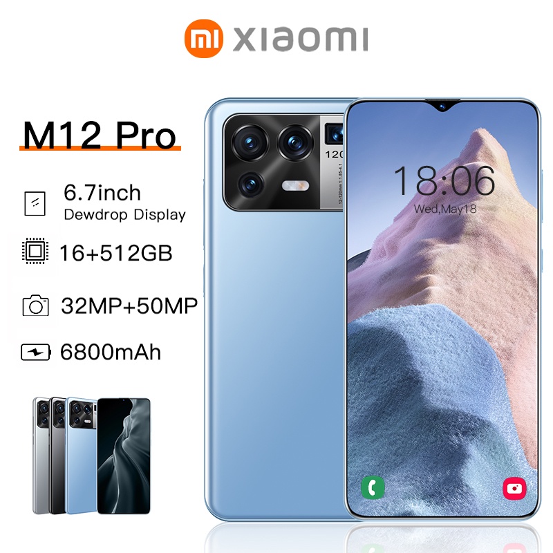 ราคาและรีวิวXiaomi M12 Pro โทรศัพท์มือถือ 5G โทรศัพท์ 16+512GB โทรศัพท์ราคถูก Android สมาร์ทโฟน โทรศัพท์เกมมิ่ง
