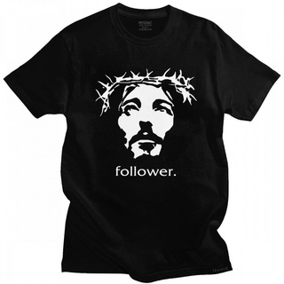 เสื้อยืดถูกๆ Camiseta de algodón para hombres, camisa urbana de manga corta con estampado de seguidor, Jesús, Jesús, cri