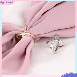 Dgw- ห่วงคล้องผ้าพันคอ ผ้าคลุมไหล่ รูปตัว X หรูหรา อเนกประสงค์ สําหรับผู้หญิง 3 ชิ้น ต่อชุด