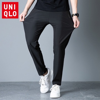 Uniqlo กางเกงวอร์มลําลอง กางเกงกีฬา แจ็กเก็ต กางเกงวิ่ง แบบเข้ารูป เหมาะกับฤดูร้อน สไตล์คลาสสิก สําหรับผู้ชาย