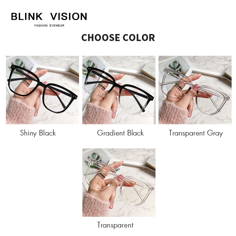 0-6-00-ใหม่-anti-blue-light-สายตาสั้นแว่นตาหญิงเกาหลีสไตล์ไม่สม่ำเสมอกรอบแว่นตาวินเทจชายสำเร็จรูปเลนส์สายตาสั้น-big-square-แว่นตาพลาสติก