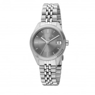 ESPRIT นาฬิกาข้อมือรุ่น Stainless SteelSilverDark Grey ES1L340M0045