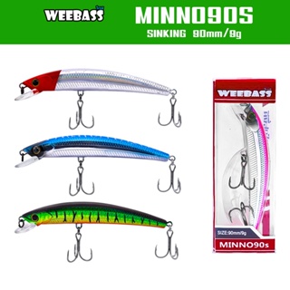 WEEBASS เหยื่อปลั๊ก - รุ่น MINNO90S SINKING 90mm/9g. เหยื่อปลอม เหยื่อตกปลา