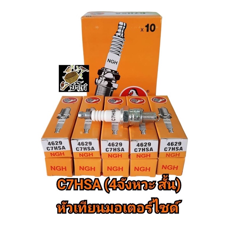 หัวเทียนมอเตอร์ไซด์C7HSA เกลียวสั้นรถ4จังหวะราคาถูก | Shopee Thailand