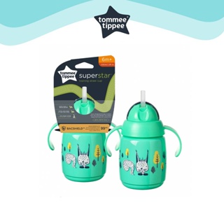TommeeTippee Superstar training Straw cup 6m+/300ml green
