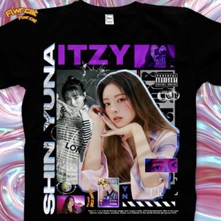 เสื้อแฟชั่นผญ Camiseta ITZY YUNA para hombre y mujer, ropa de calle flwrcatwear