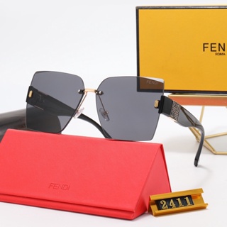 Fendi 2022 แว่นตากันแดดแฟชั่น หรูหรา เต็มกรอบ สําหรับผู้ชาย และผู้หญิง คู่รัก UV400