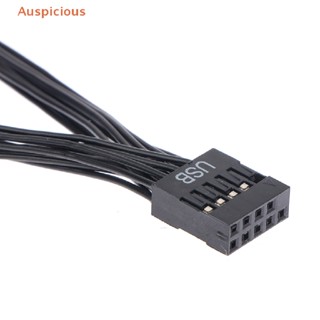 [มงคล] สายเคเบิลต่อขยายเมนบอร์ดคอมพิวเตอร์ USB 9 Pin 1 Female เป็น 2 Male Y 1 ชิ้น