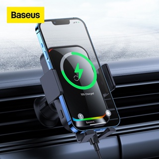 Baseus ที่วางโทรศัพท์ในรถ 15W ที่ชาร์จไร้สาย ที่วางชาร์จเหนี่ยวนําอัตโนมัติ สําหรับโทรศัพท์ในรถ สําหรับ i14 Pro i13 Samsung