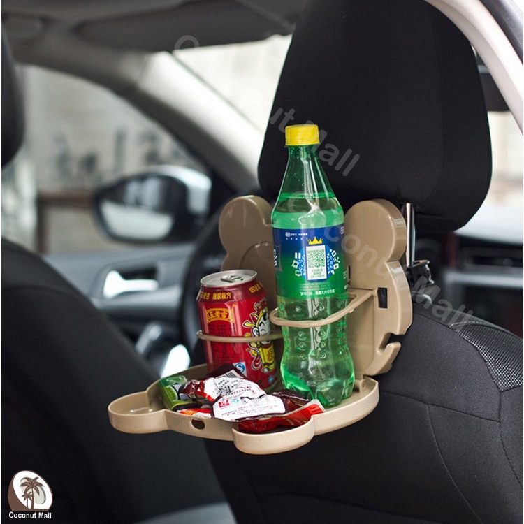 ถาดวางอาหารหลังเบาะ-ถาดวางอาหารในรถ-พร้อมที่วางแก้วเครื่องดื่ม-ถาดวางอาหาร-ในรถยนต์-แบบพับเก็บได้-หลังเบาะ