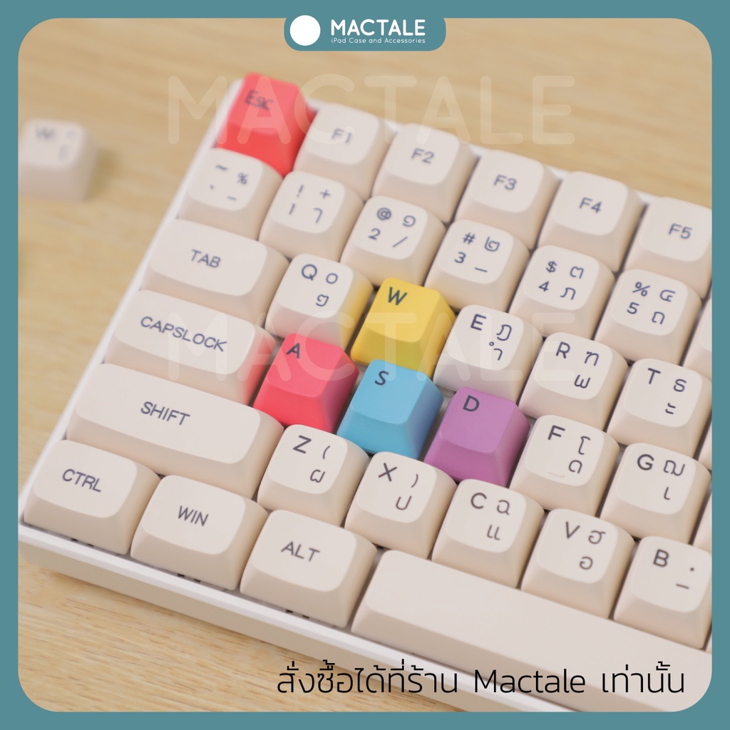 mactale-keycaps-rgby-gaming-คีย์แคป-set-9-keys-oem-สำหรับ-mechanical-keyboard-ปุ่ม-ลูกศร-ปุ่มเกมส์-ปุ่ม-esc-ปุ่ม-a-s-w-d