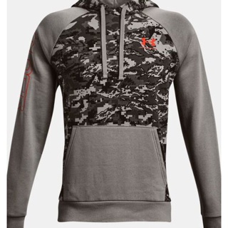 Under Armour UA Mens Rival Fleece Camo Script Hoodie Size SM