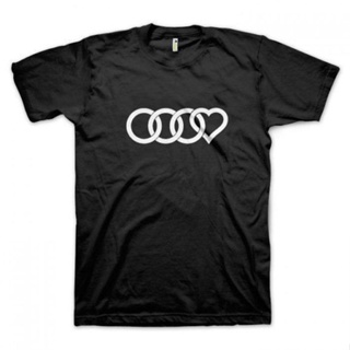เสื้อยืดพิมพ์ลายแฟชั่น Lint9 เสื้อยืด ผ้าฝ้าย 100% พิมพ์ลายโลโก้ Love Your Audi โอเวอร์ไซซ์ สําหรับผู้ชาย