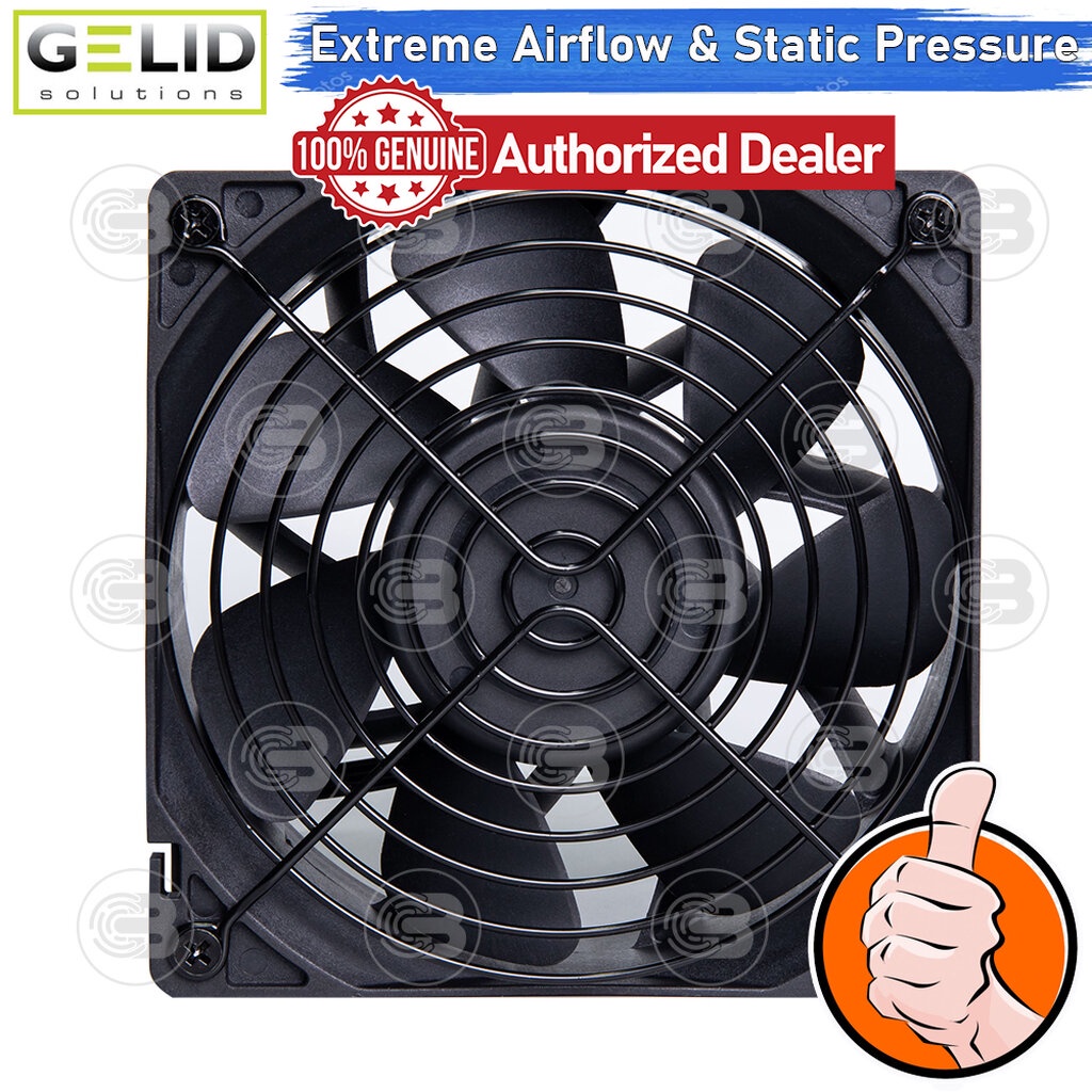 [CoolBlasterThai] GELID GALE EXTREME 6000 RPM PC FAN CASE size 120 mm ...
