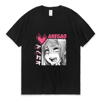 เสื้อเชิ้ต รูปแบบอะนิเมะวินเทจ Tees Hentai เสื้อผ้าโกธิค Tshirt Street Alt หลวมท็อปส์ซูเกาหลีฤดูร้อนเสื้อยืดสีดําเฟอร์นั