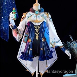 Genshin Sucrose cosplay costume and Sucrose Wig