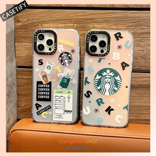 Casetify เคสโทรศัพท์มือถือ ลายหมี Starbucks ไล่โทนสี สําหรับ Iphone 15ProMax 13Pro XS 11 12Promax 13Promax 11 12 13 14 15