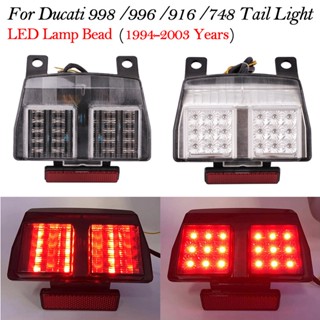 High quality Motorcycle LED Tail Light Integrated Turn signal Hazard warning light For Ducati 998 996 916 748 1994 - 200