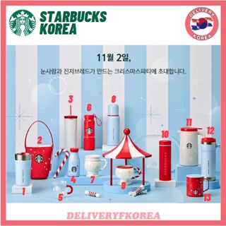 【 Starbucks 】สตาร์บัคส์เกาหลี 2022 เฟสคริสต์มาส MD 1-1 TH