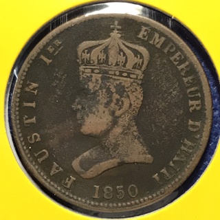 No.3665217 ปี1850 HAITI เฮติ 6-1/4 CENTIMES เหรียญสะสม เหรียญต่างประเทศ เหรียญเก่า หายาก ราคาถูก