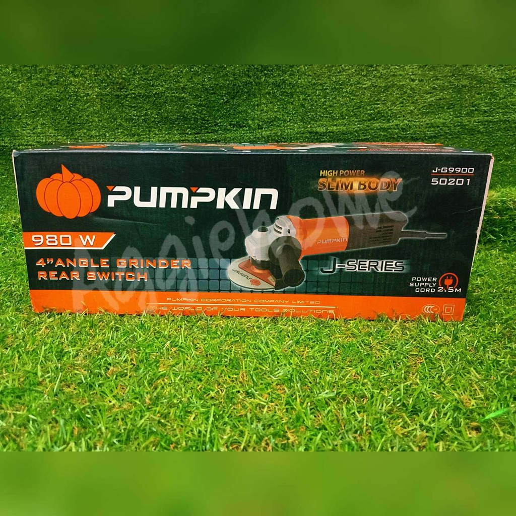 pumpkin-เครื่องเจียร์-4-นิ้ว-รุ่น-j-g9900-50201-สวิตซ์ท้าย-980-วัตต์-แข็งแรง-ทนทาน-เจียร์-ลูกหมู-เจียร